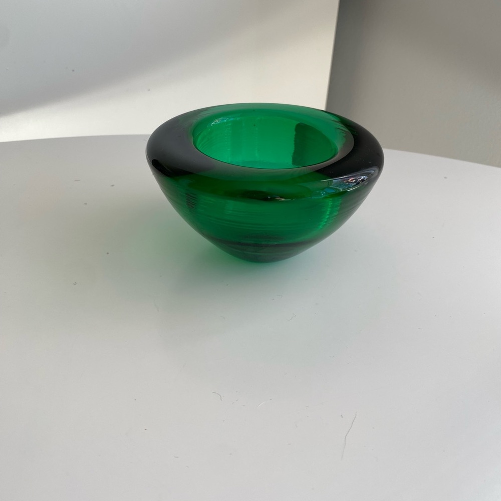 Emerald Green Kosta Boda Votive Holder